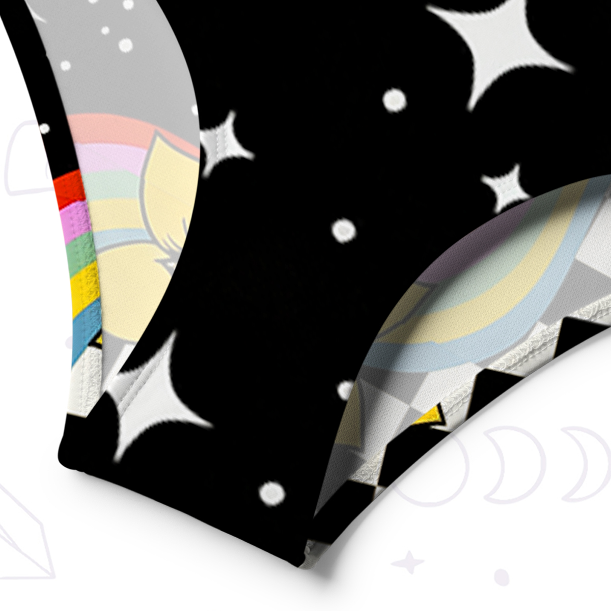 Purplehecate Enchanted Eye Blossom One-Shoulder One-Piece Swimsuit