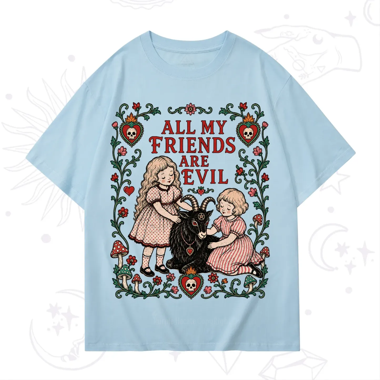 Purplehecate All My Friends Are Evil T-Shirt