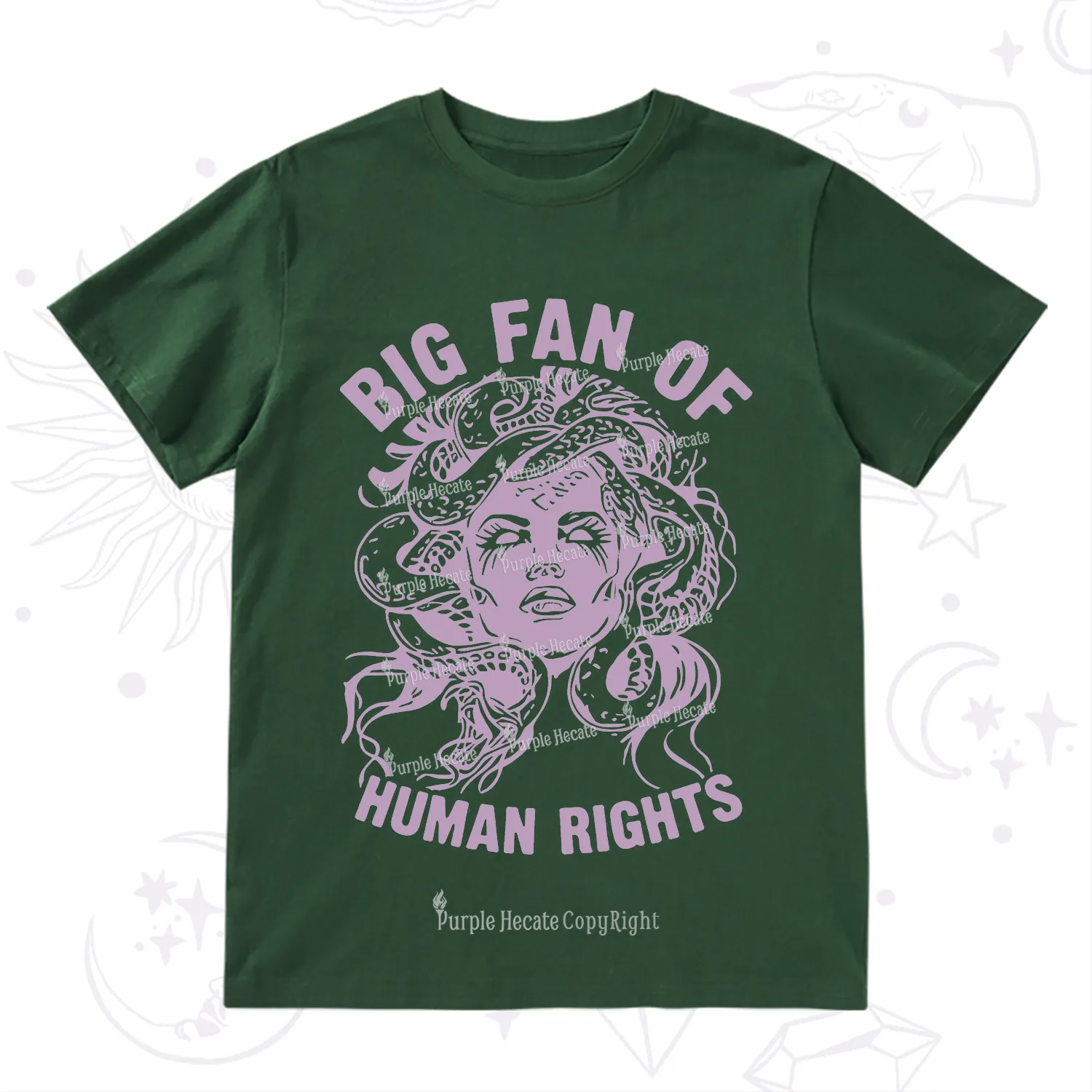 Purplehecate Big Fan of Human Rights T-Shirt