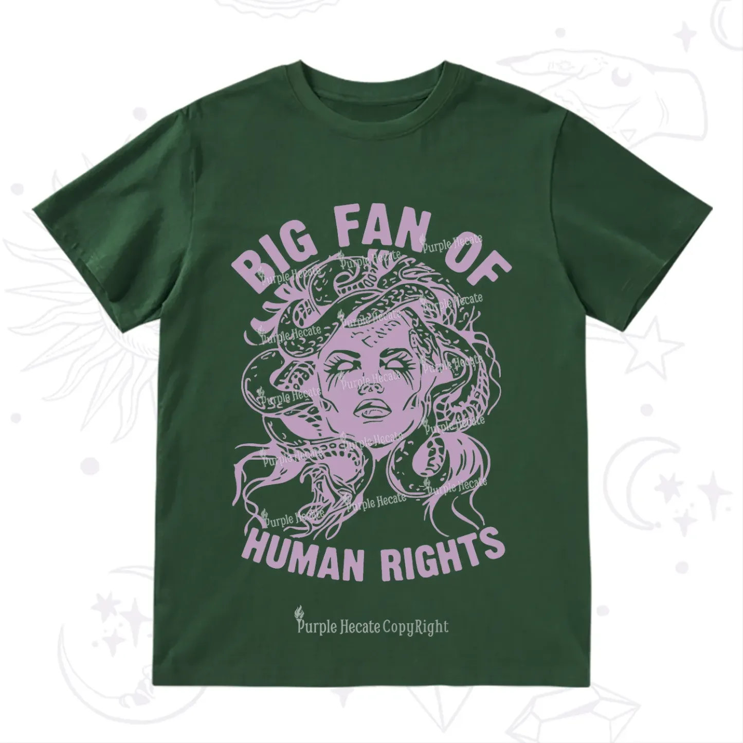 Purplehecate Big Fan of Human Rights T-Shirt