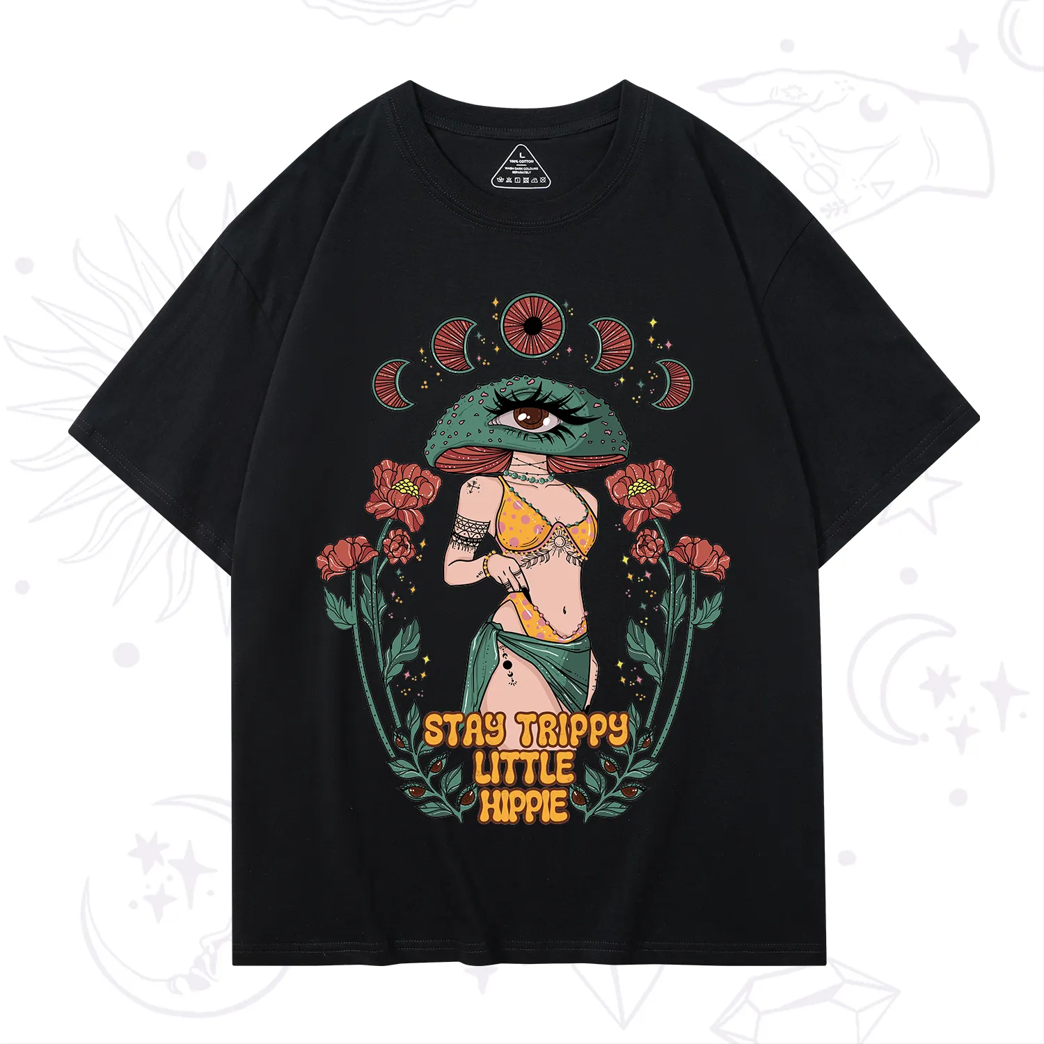 Purplehecate Stay Trippy Little Hippie T-Shirt