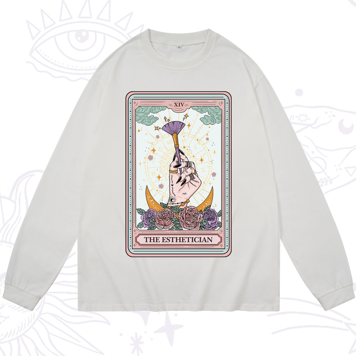 Purplehecate The Esthetician Tarot Card Long Sleeve T-Shirt