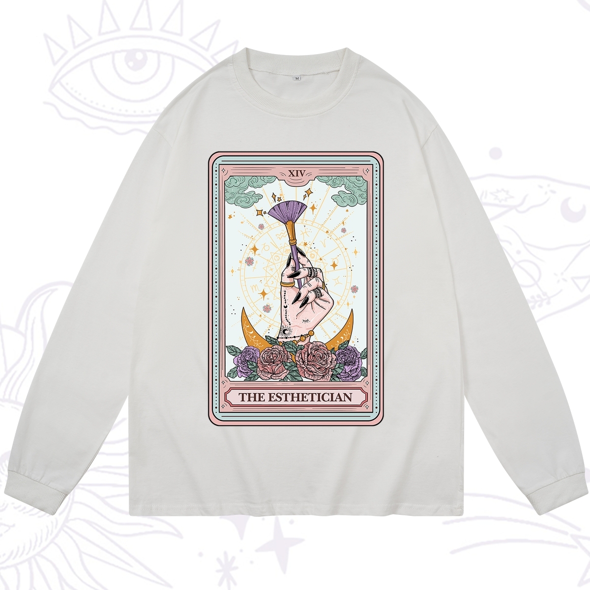 Purplehecate The Esthetician Tarot Card Long Sleeve T-Shirt