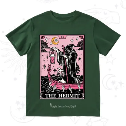 Purplehecate The Hermit Tarot Card T-Shirt
