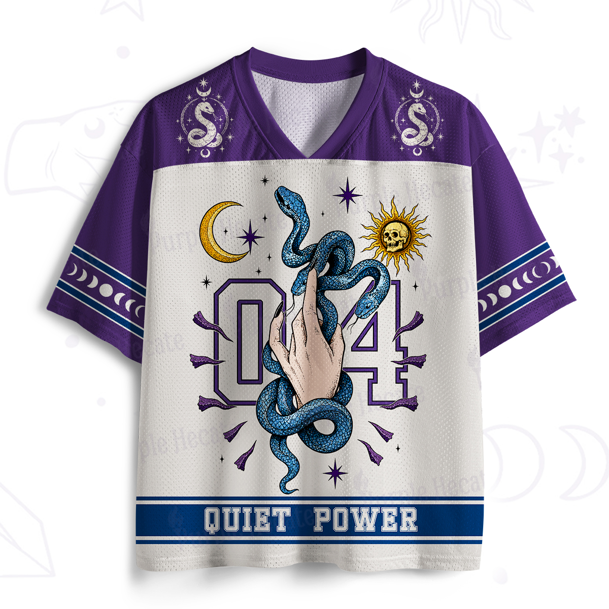 Purplehecate Serpent in Quiet Power Mesh Jersey