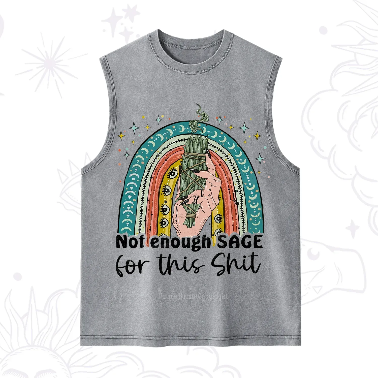 Purplehecate Not Enough Sage For This Sh*t Washed Tank
