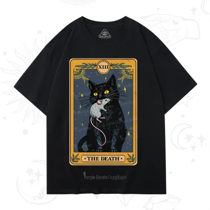 Purplehecate The Death Tarot Cat T-Shirt