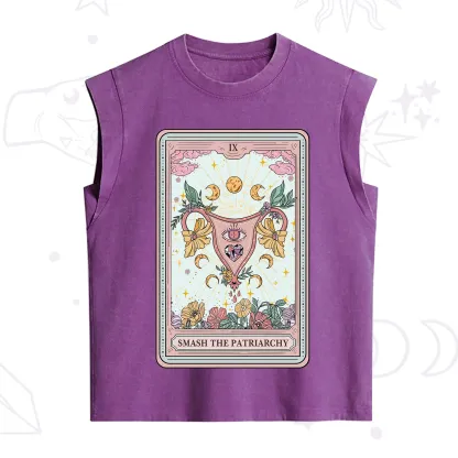 Purplehecate The Smash the Patriarchy Tarot Vintage Washed Tank