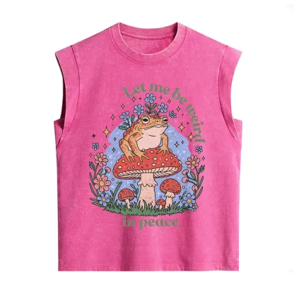 Purplehecate Let Me Be Weird In Peace Frog Vintage Washed Tank