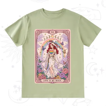 Purplehecate The Love Is My Magic Tarot Pride T-Shirt