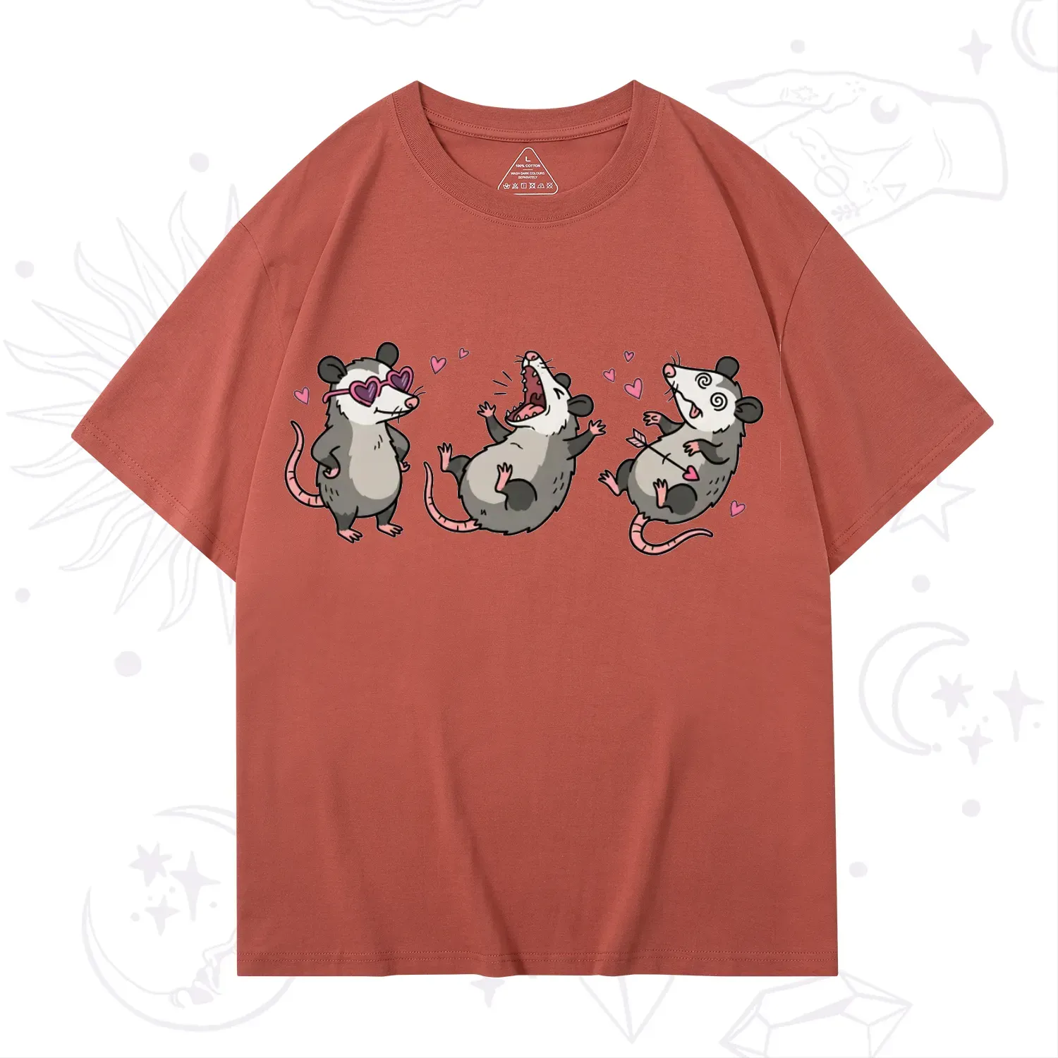 Purplehecate Funny Opossum Valentine T-Shirt