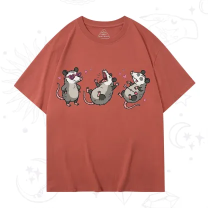 Purplehecate Funny Opossum Valentine T-Shirt