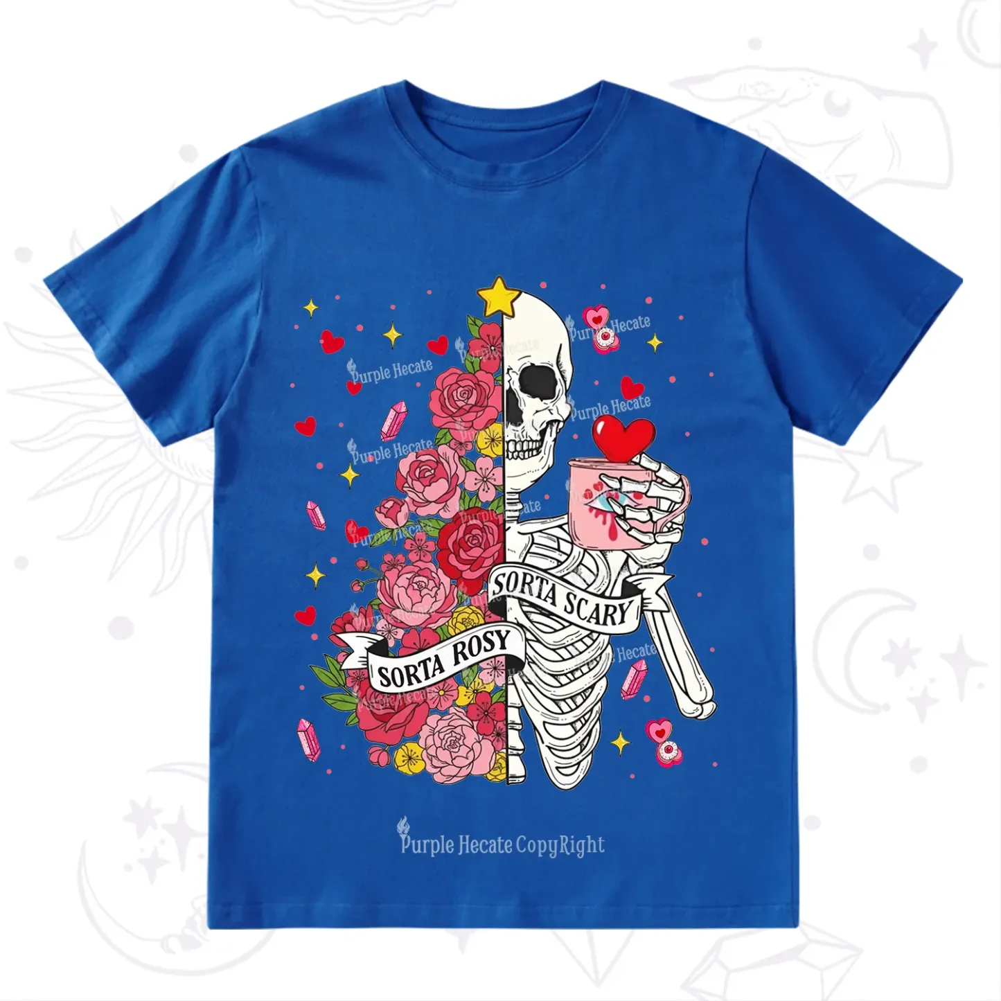 Purplehecate Sorta Rosy Sorta Scary Valentine T-Shirt