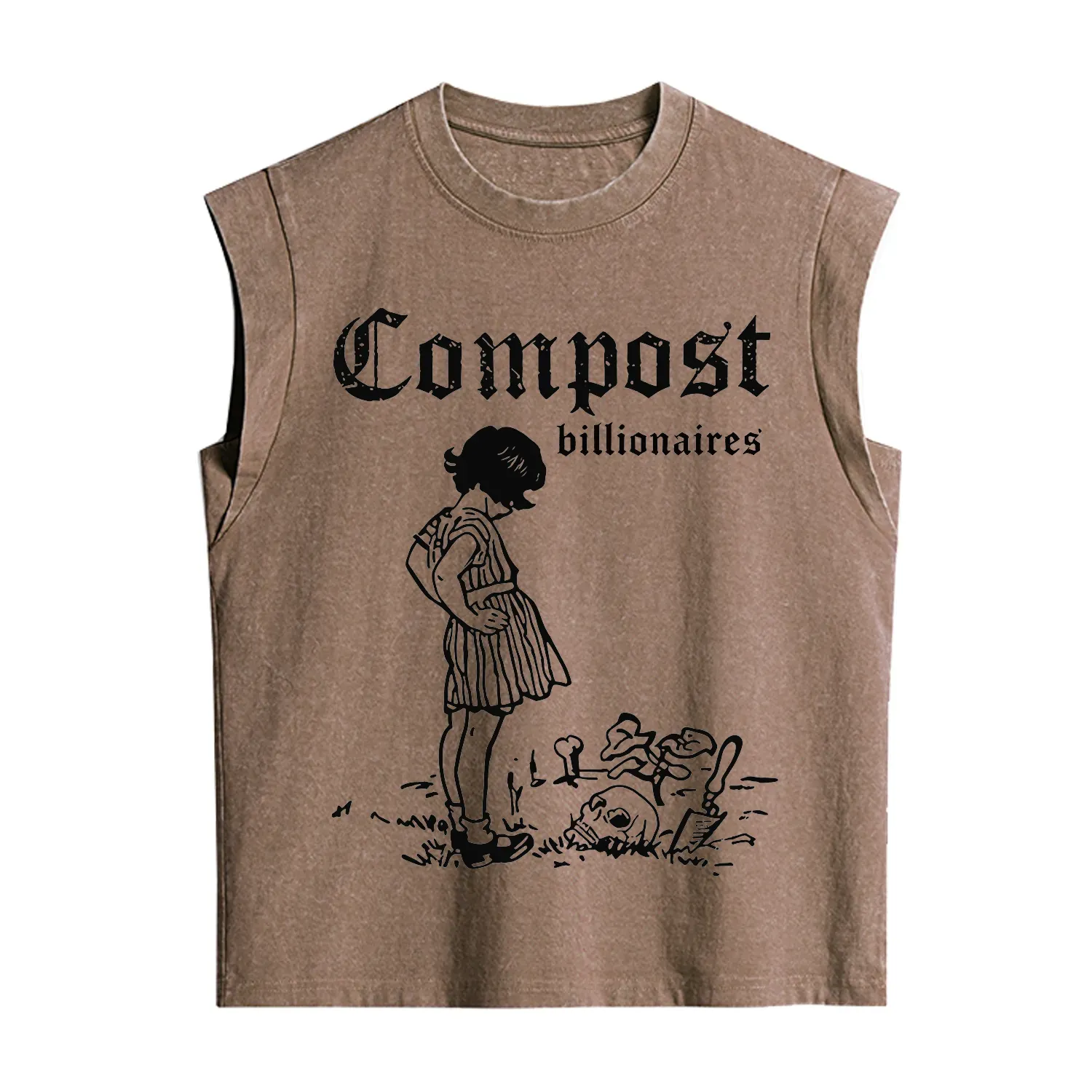 Purplehecate Compost the Greed Vintage Washed Tank