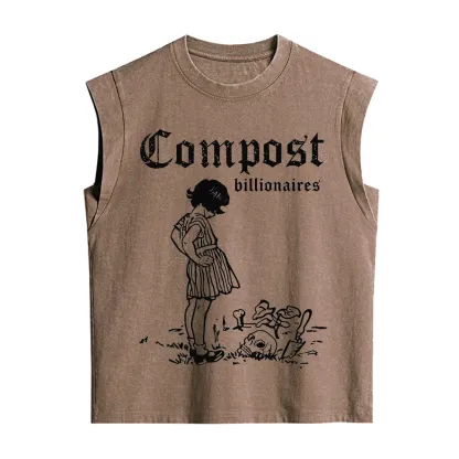 Purplehecate Compost the Greed Vintage Washed Tank