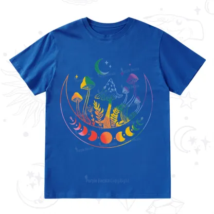 Purplehecate Pride Mushroom Rainbow T-Shirt