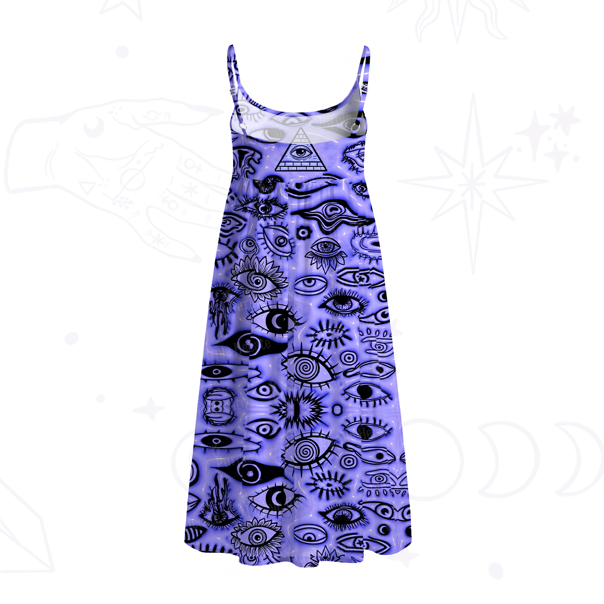 [Copy]Purplehecate Mystic Mermaid Lagoon Spaghetti Strap Midi Dress