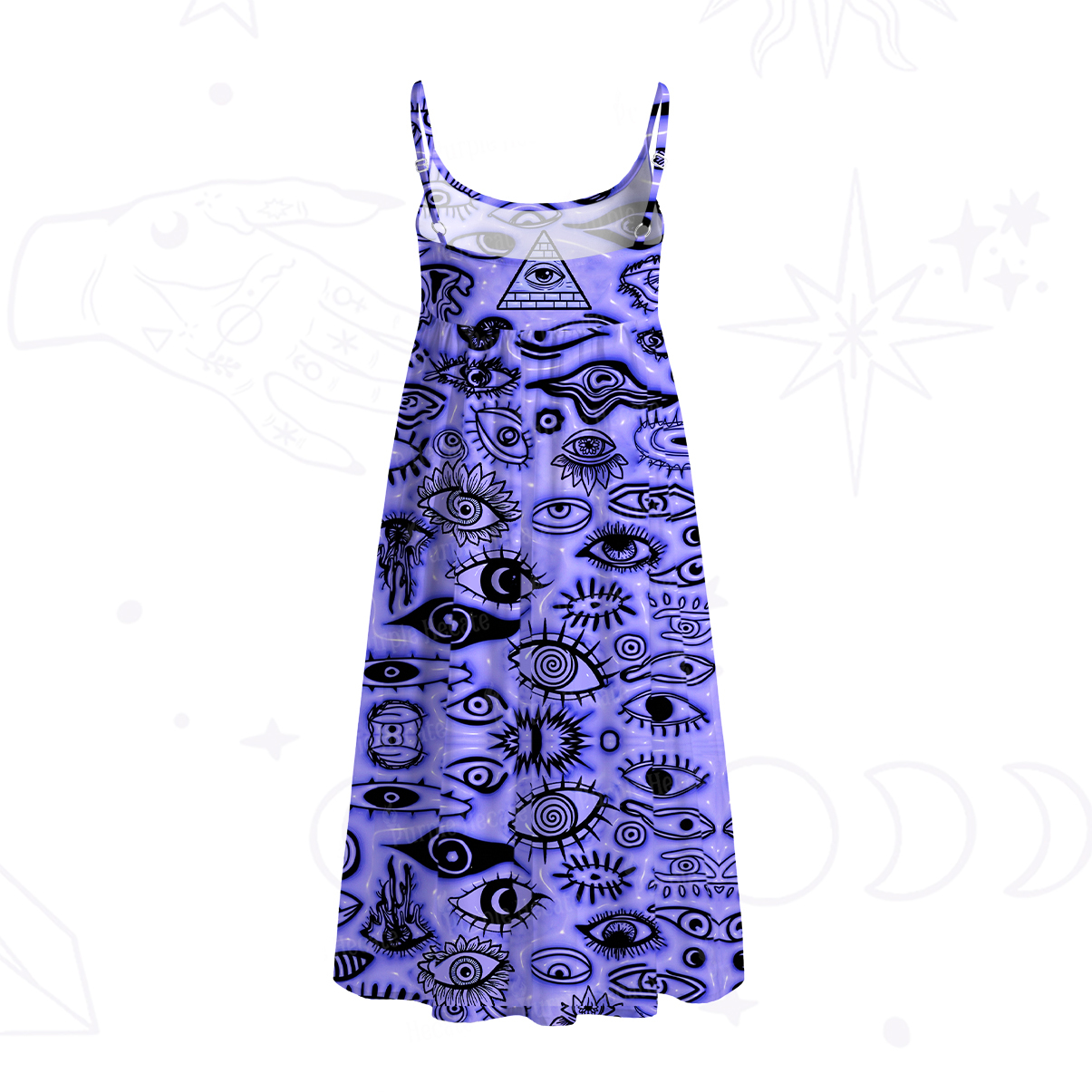 [Copy]Purplehecate Mystic Mermaid Lagoon Spaghetti Strap Midi Dress