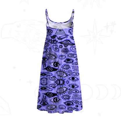 [Copy]Purplehecate Mystic Mermaid Lagoon Spaghetti Strap Midi Dress