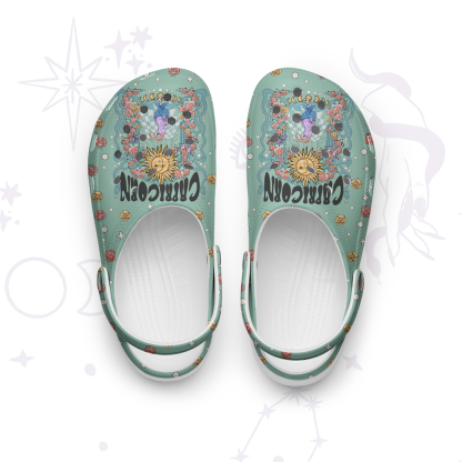 Purplehecate Capricorn Spirit Zodiac Rubber Clogs