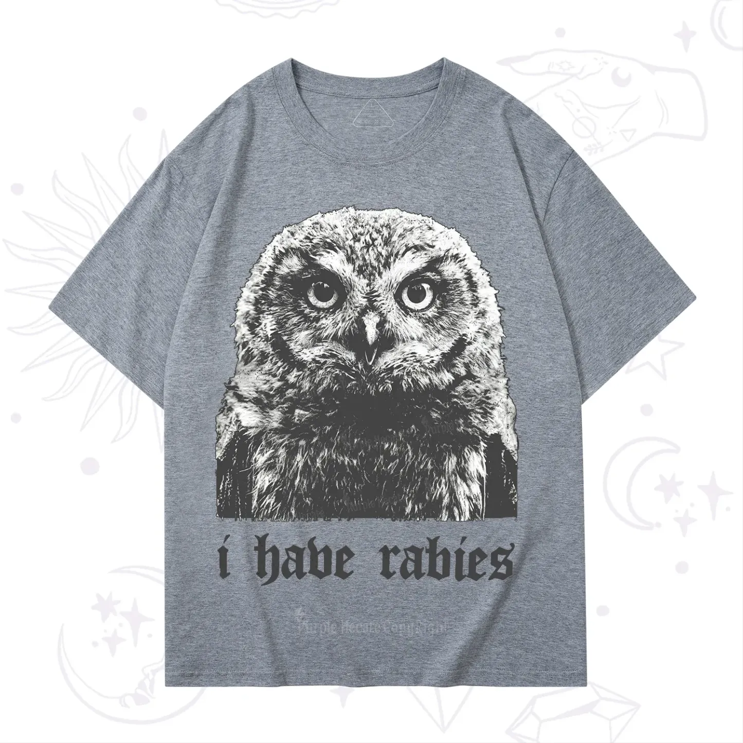 Purplehecate I Have Rabies Owl T-Shirt