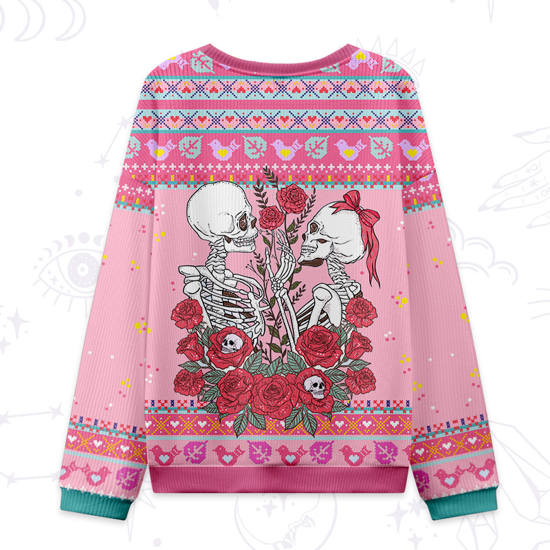 Purplehecate The Lovers Skeleton Tarot Valentine Sweatshirt