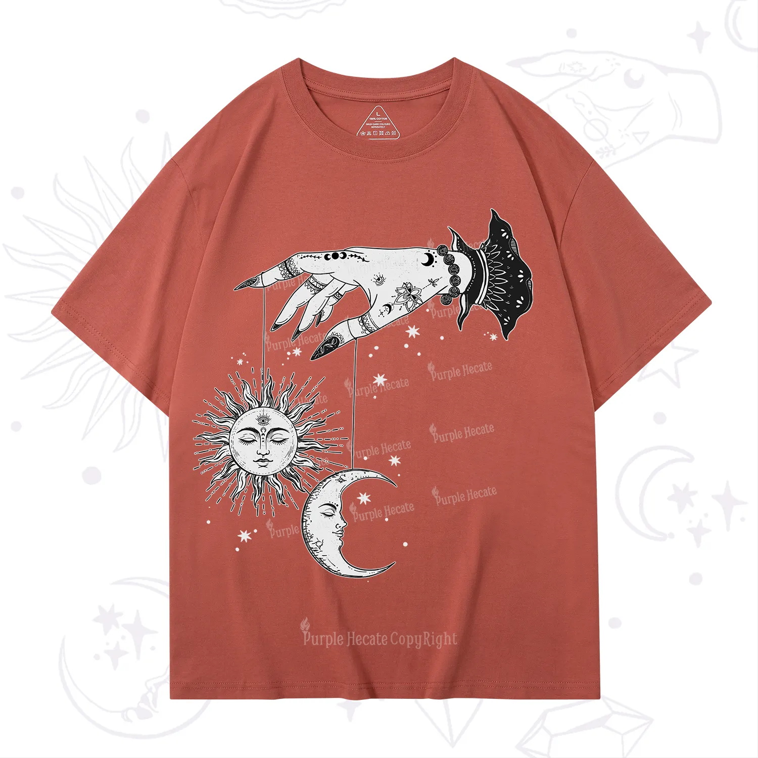 Purplehecate Witch's Sun and Moon T-Shirt