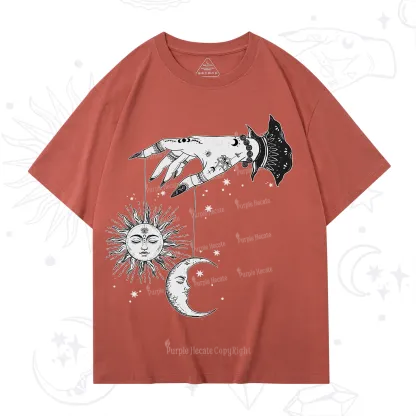 Purplehecate Witch's Sun and Moon T-Shirt