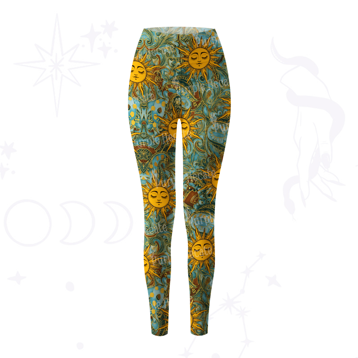 Purplehecate Golden Sun Whee Yoga Pants