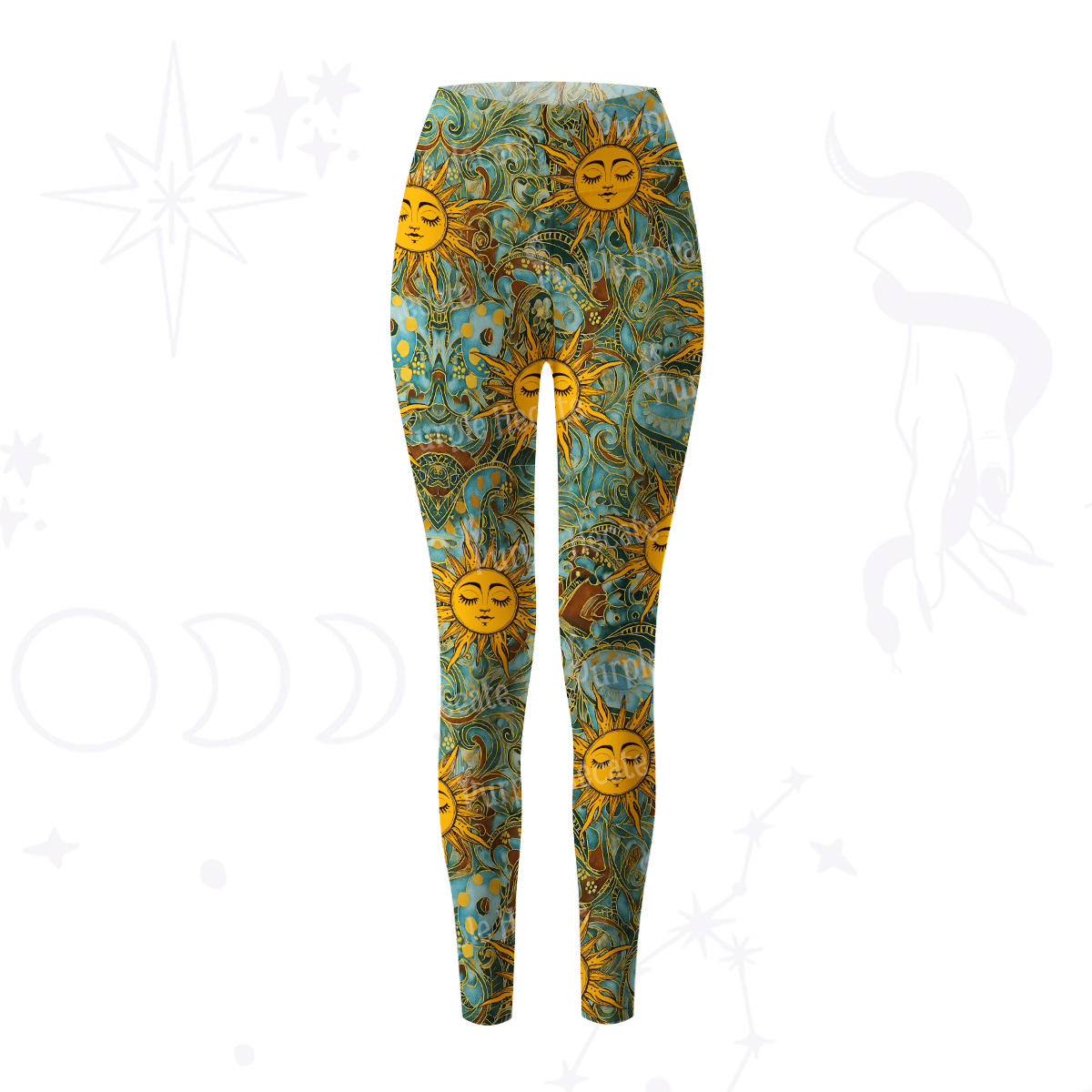 Purplehecate Golden Sun Whee Yoga Pants