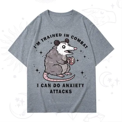 Purplehecate Anixety Attack Opossum T-Shirt