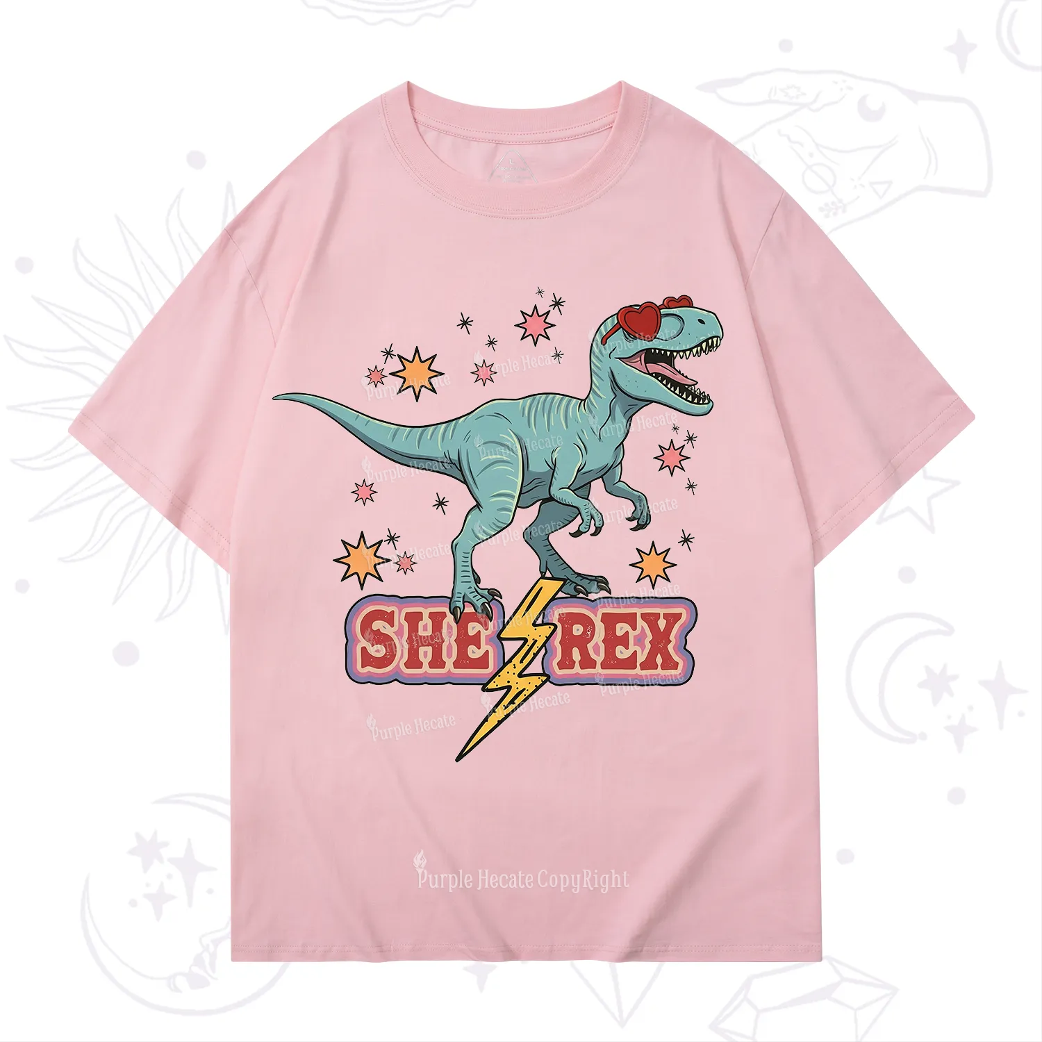 Purplehecate She Rex Dinosaur T-Shirt