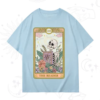 Purplehecate The Reader Occult Tarot Skeleton T-Shirt