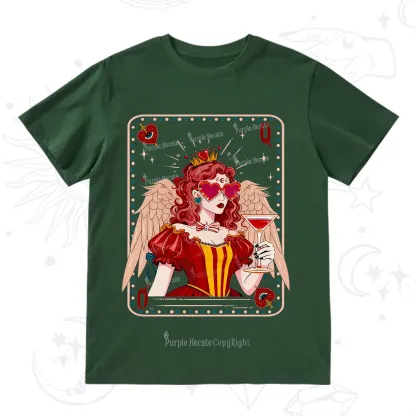 Purplehecate Queen of Hearts Angel Graphic T-Shirt