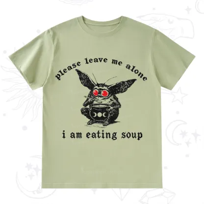 Purplehecate Mothman Eating Soup T-Shirt