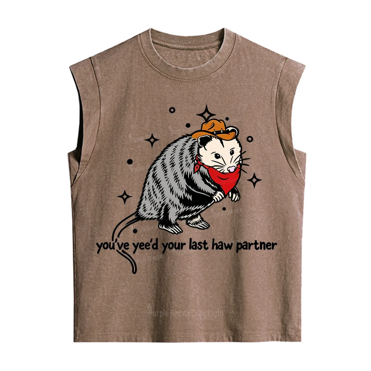 Purplehecate You've Yee'd Your Last Haw Partner Possum Vintage Washed Tank