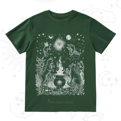 Purplehecate Midnight Meowgic Moon Ritual T-Shirt