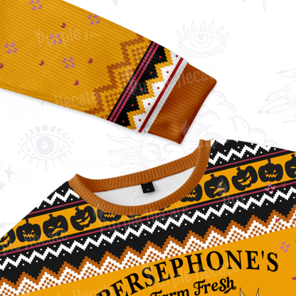 Purplehecate Persephone's Farm Fresh Pomegranates Pick Your Own Ugly Halloween Sweatshirts