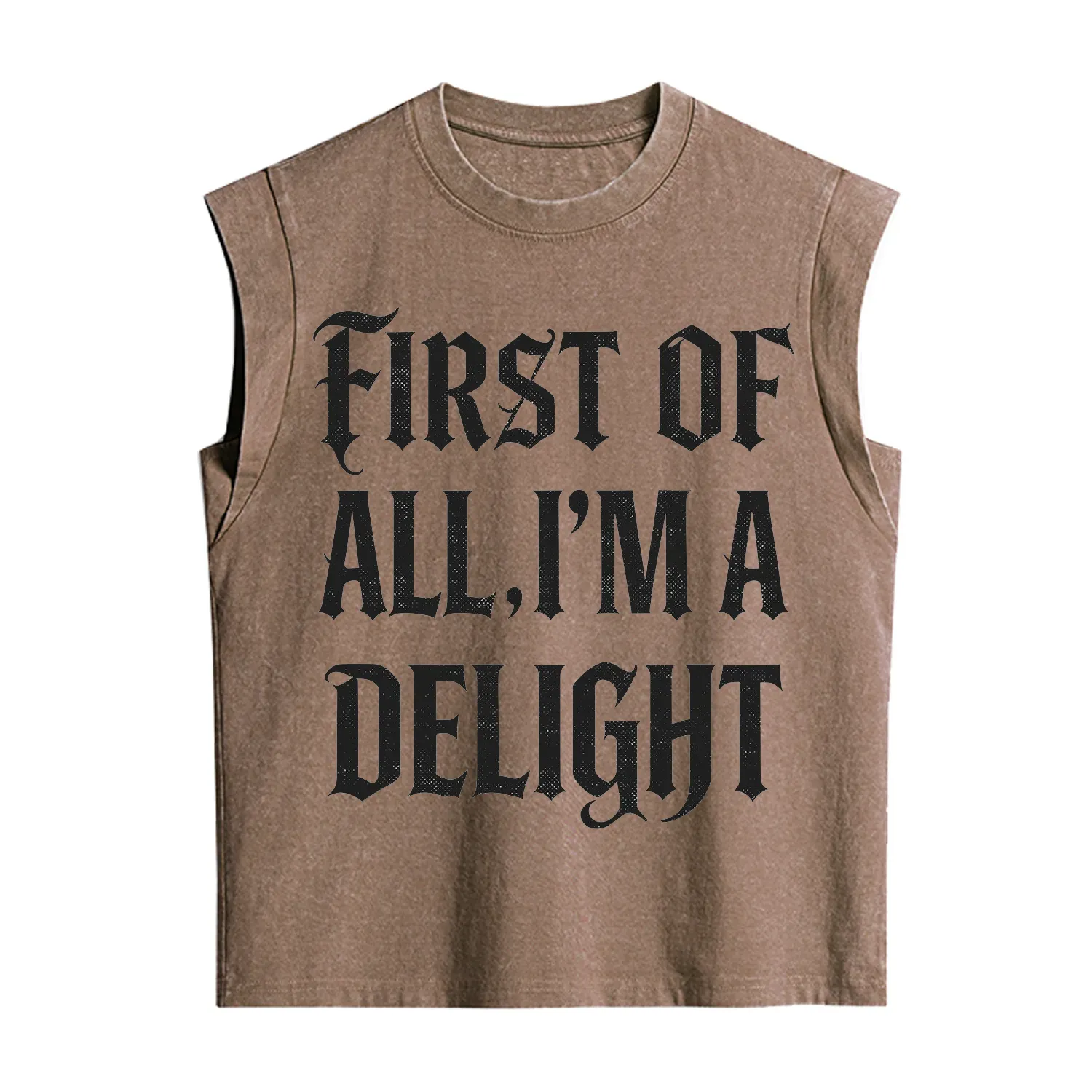 Purplehecate First of All I'm A Delight Vintage Washed Tank