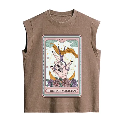 Purplehecate The Hair Magician Tarot Vintage Washed Tank