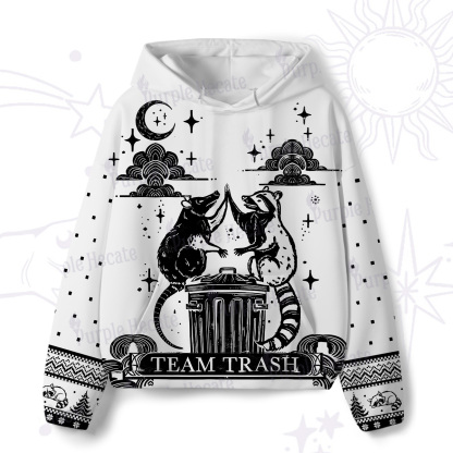 Purplehecate The Team Trash Raccoon Tarot All-Over Print Hoodie