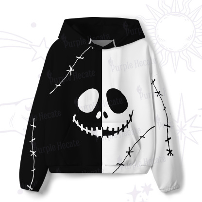 Purplehecate Grim Skeleton King All-Over Print Hoodie