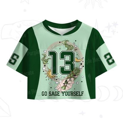 Purplehecate Go Sage Yourself Crop Sports Jersey