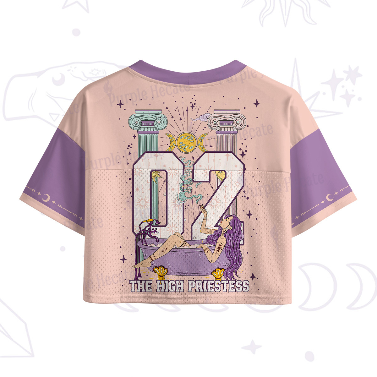 Purplehecate The High Priestess Crop Sports Jersey