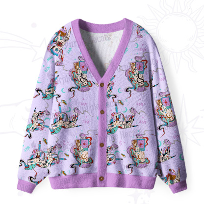 Purplehecate Astrological Secrets Ugly Cardigan Sweaters