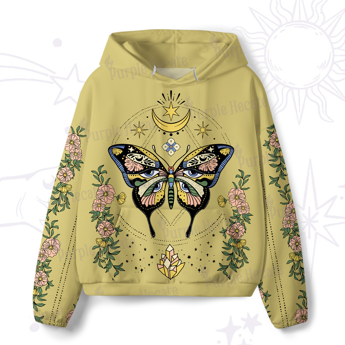 Purplehecate Magical Soul All-Over Print Hoodie