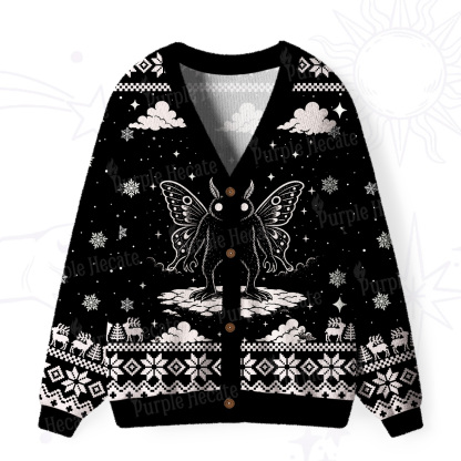Purplehecate Dark Moth Ugly Cardigan Sweaters