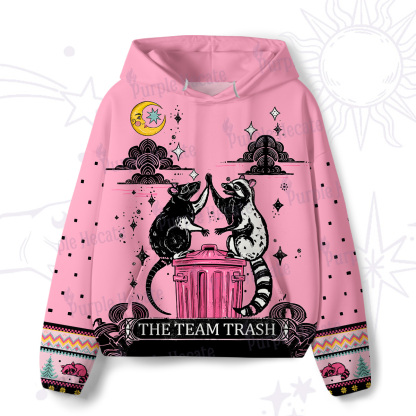 Purplehecate The Team Trash Opossum Tarot All-Over Print Hoodie