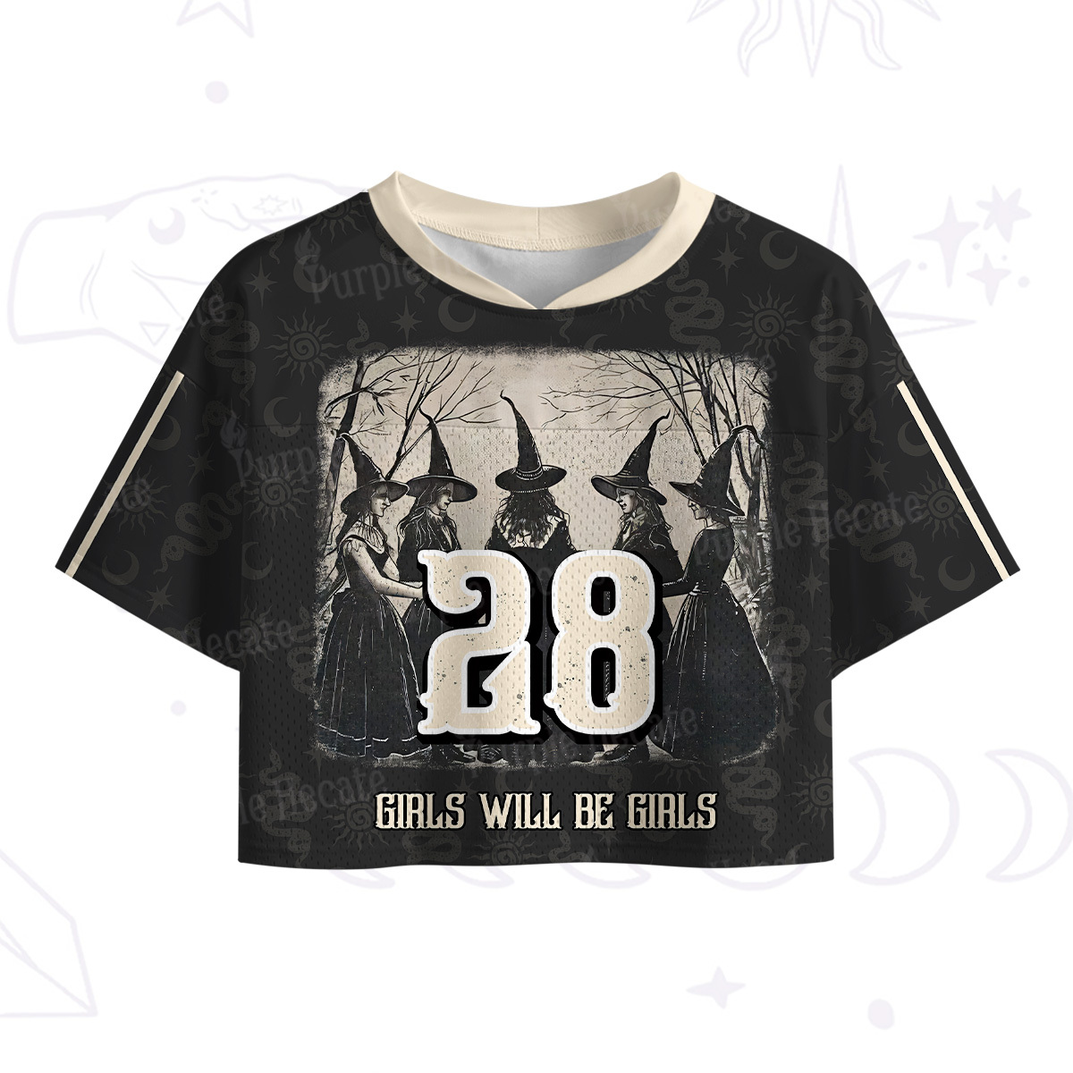 Purplehecate Girls Will Be Girls Crop Sports Jersey