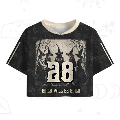 Purplehecate Girls Will Be Girls Crop Sports Jersey